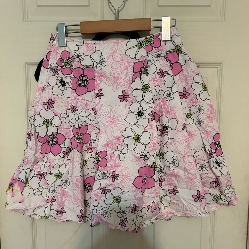 Floral Double Lined Skirt